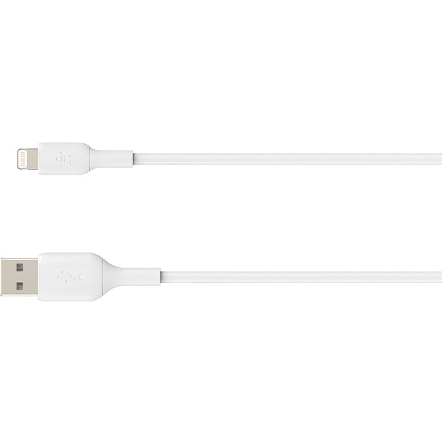 Belkin BoostCharge Lightning to USB-A Cable (3 meter / 9.9 foot, White) - CAA001bt3MWH