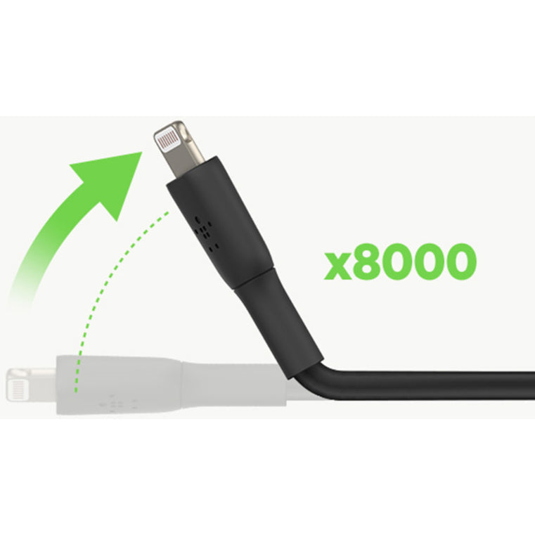 Belkin BoostCharge USB-C to Lightning Cable (1 meter / 3.3 foot, Black) - CAA003BT1MBK