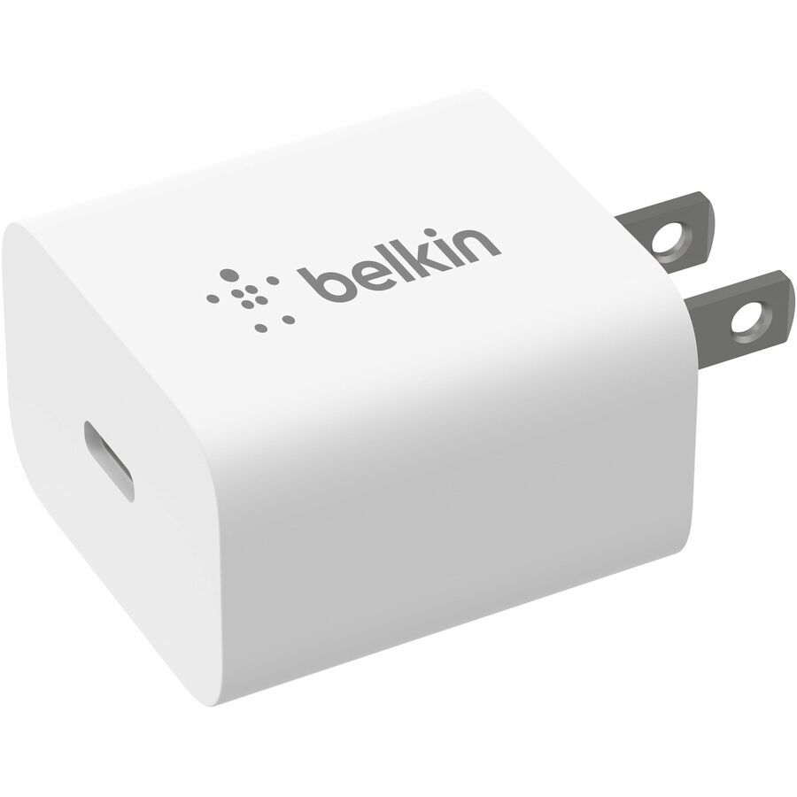 Belkin 20W Portable USB-C Wall Charger - 1xUSB-C (20W) - Fast Charge - Power Adapter - White - BBC005-WH