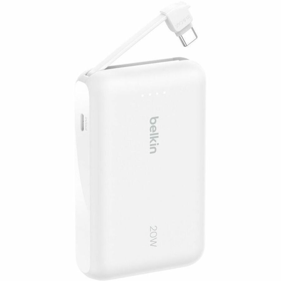 Belkin BoostCharge Power Bank 10K with Integrated Cable - BPB021fqWH