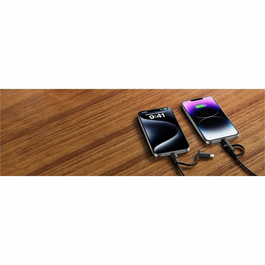 Belkin BoostCharge Pro 2-in-1 Cable with USB-C and Lightning Connector - CAC003fq1.5MBK