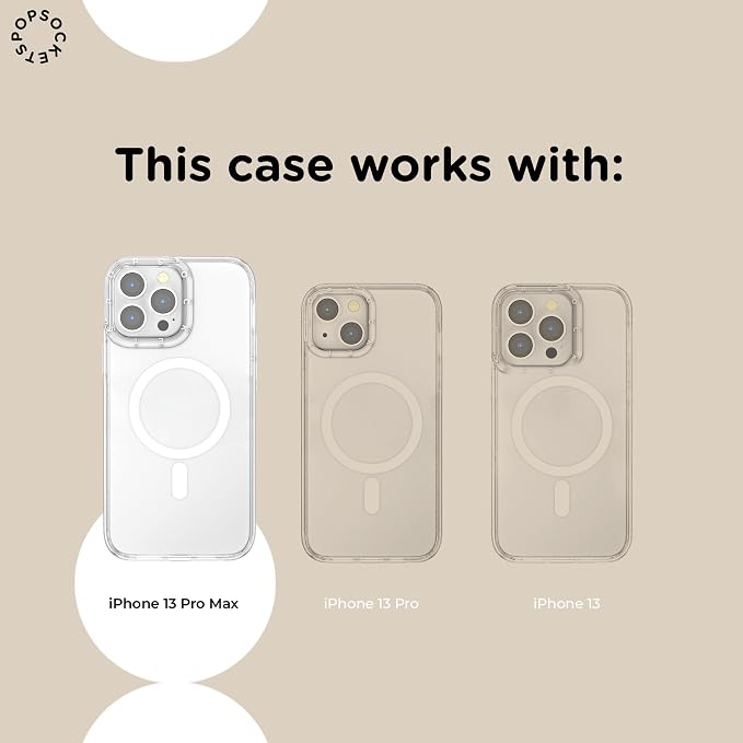 PopSockets iPhone 13 Pro Max Phone Case w/MagSafe- Curled Up & Cozy | Magnetic, Wireless Charging, Camera & Drop Protection, Dragon