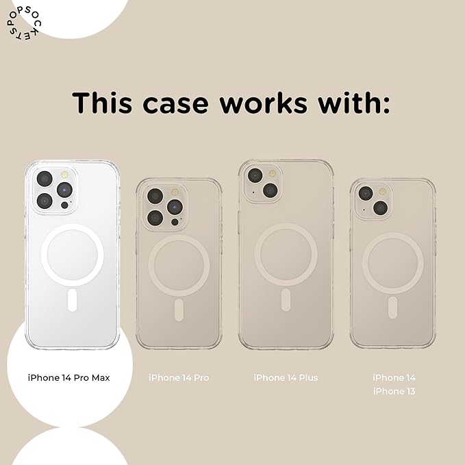 PopSockets iPhone 14 Pro Max Phone Case w/MagSafe- All is Possible | Magnetic, Wireless Charging, Camera & Drop Protection, Acotar, Throne, Glass, Sarah, Bookish