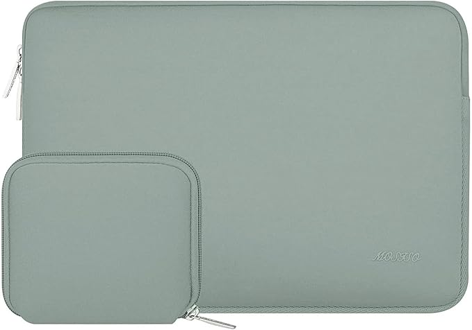 MOSISO Laptop Case 13 inch, 13 inch Laptop Sleeve Bag Compatible with MacBook Air 13 M4 M3 M2 M1 2025-2018 / Pro 13 M2 M1 2025-2016, Neoprene Computer Sleeve Bag with Small Case, Antique Green