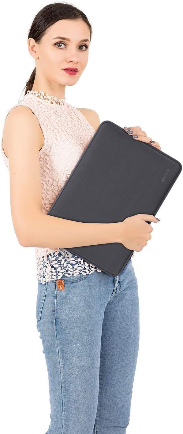 MOSISO Laptop Case 15 inch, 15 inch Laptop Sleeve Bag Compatible with MacBook Air 15 M4 A3241 M3 A3114 M2 A2941 2025 2024 2023, Dell XPS 15, Neoprene Computer Sleeve Bag with Small Case, Space Gray