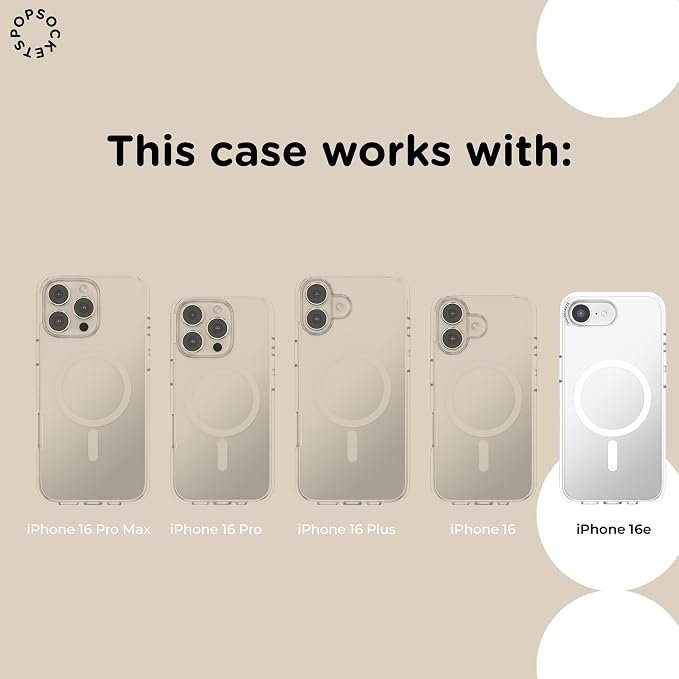 PopSockets iPhone 16 Phone Case with MagSafe, Wireless Charging Compatible, Bookish - Storied Shelves