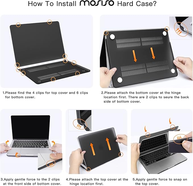 MOSISO Compatible with MacBook Air 13 inch Case 2025 2024 2023 2022 M4 A3240 M3 A3113 M2 A2681, Hard Shell&Sleeve Bag&Keyboard Skin&Webcam Cover&Screen Film for MacBook Air 13.6 inch, Baby Blue