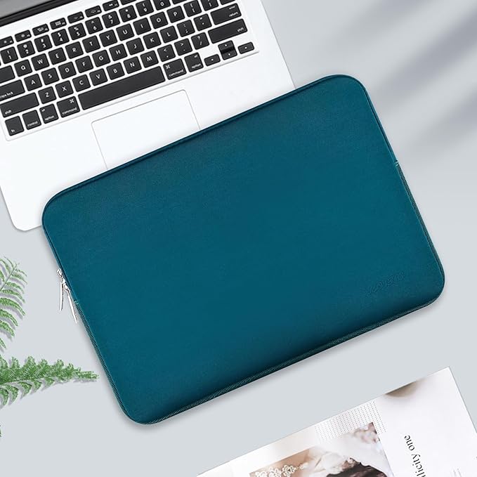MOSISO Laptop Case 14 inch, 14 inch Laptop Sleeve Bag Compatible with HP Lenovo Dell ASUS Acer, HP Stream, Dell Latitude, Lenovo IdeaPad, Neoprene Computer Sleeve Bag with Small Case, Deep Teal