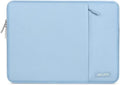 MOSISO Laptop Case 13 inch, 13 inch Laptop Sleeve Compatible with MacBook Air M4 M3 M2 M1 2025-2018 / Pro M2 M1 2025-2016, Polyester Vertical Computer Sleeve Bag with Pocket, Air Blue