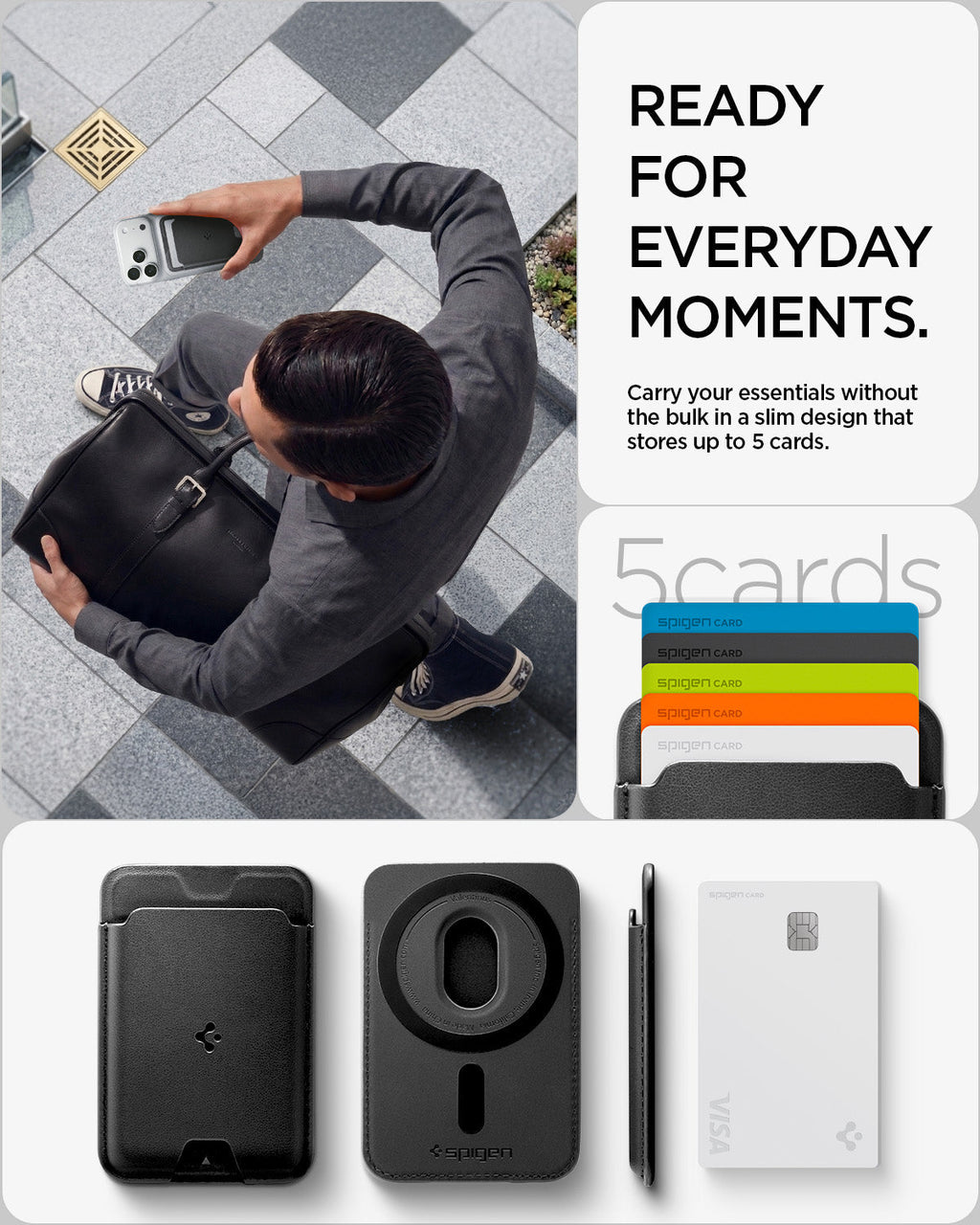 Spigen MagSafe Wallet – Valentinus MagFit (5-Card)
