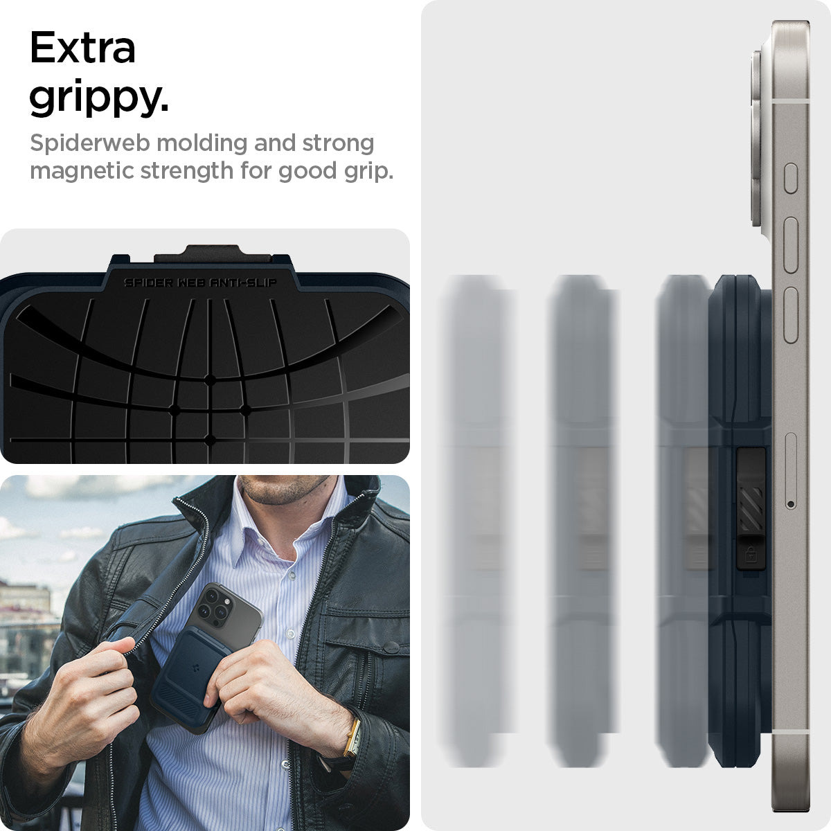 Spigen MagSafe Card Holder – Lock Fit (MagFit)